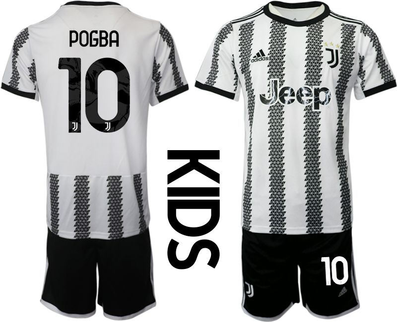 Youth 2022-2023 Club Juventus FC home white #10 Soccer Jersey->youth soccer jersey->Youth Jersey